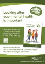look after your mental health with QR to the leaflet