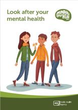 front cover of the look after your mental health leaflet