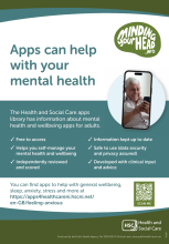 Apps can help with your mental health poster